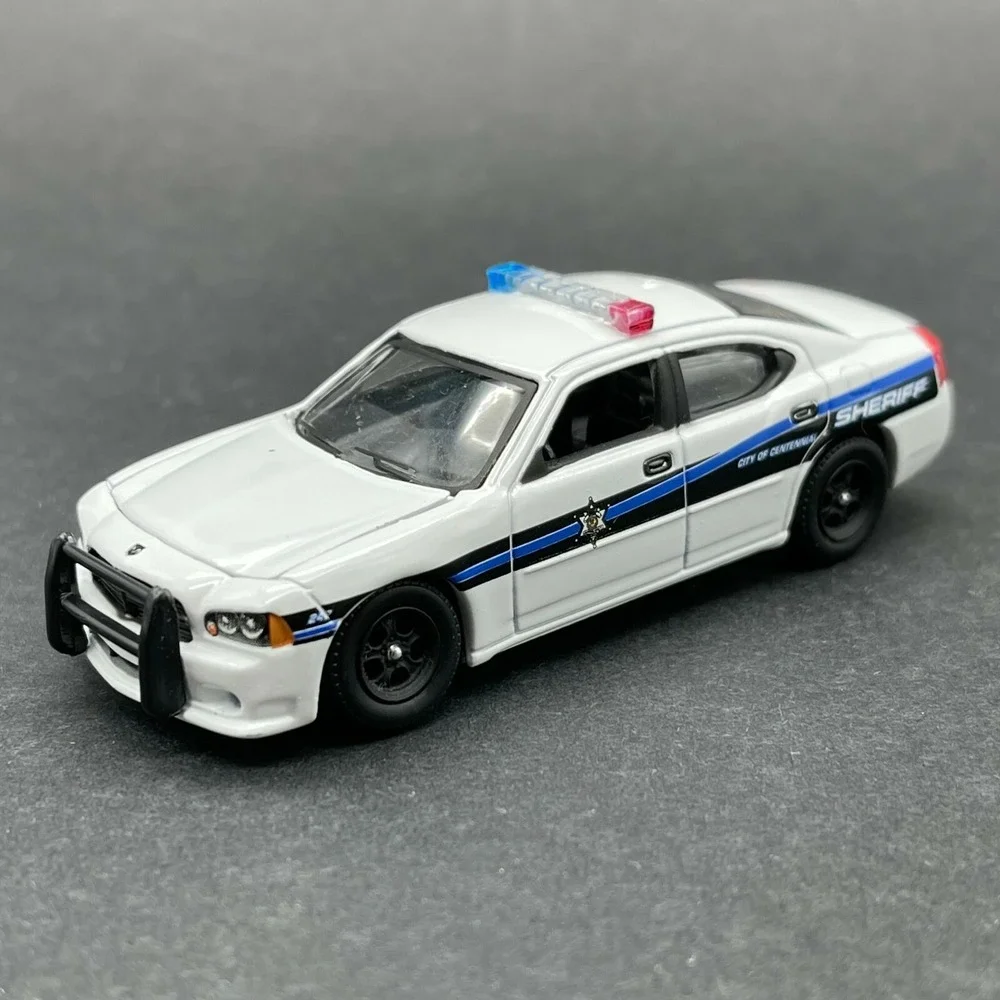 Greenlight Hot Pursuit 2008 '08 Dodge Charger Arapahoe‎ Sheriff White 1/64 Loose